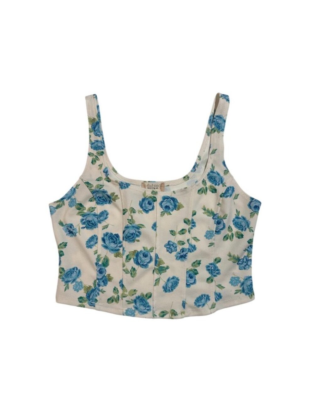 Altar'd State Floral Tank Crop Top Size LARGE